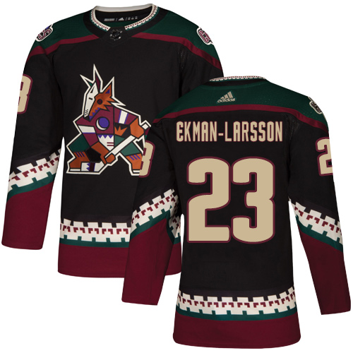 Adidas Coyotes #23 Oliver Ekman-Larsson Black Alternate Authentic Stitched NHL Jersey Adidas Coyotes #23 Oliver Ekman-Larsson Black Alternate Authentic Stitched NHL Jersey