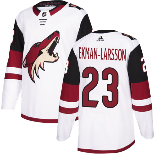 Adidas Coyotes #23 Oliver Ekman-Larsson White Road Authentic Stitched NHL Jersey Adidas Coyotes #23 Oliver Ekman-Larsson White Road Authentic Stitched NHL Jersey