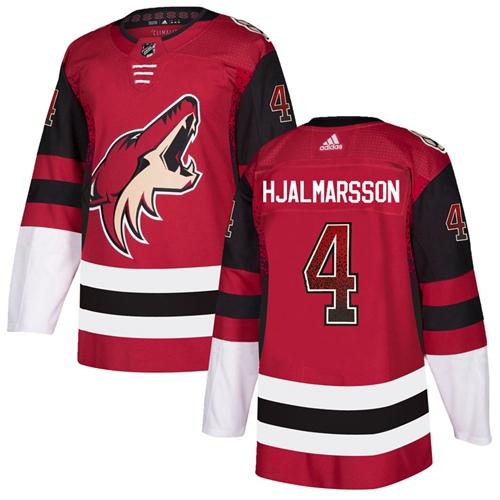 Adidas Coyotes #4 Niklas Hjalmarsson Maroon Home Authentic Drift Fashion Stitched NHL Jersey Adidas Coyotes #4 Niklas Hjalmarsson Maroon Home Authentic Drift Fashion Stitched NHL Jersey