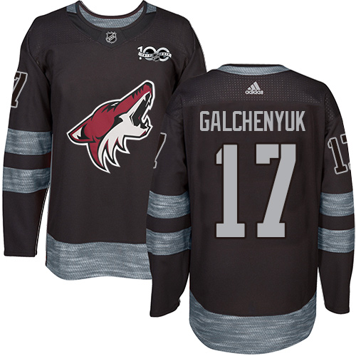 Adidas Coyotes #17 Alex Galchenyuk Black 1917-2017 100th Anniversary Stitched NHL Jersey Adidas Coyotes #17 Alex Galchenyuk Black 1917-2017 100th Anniversary Stitched NHL Jersey