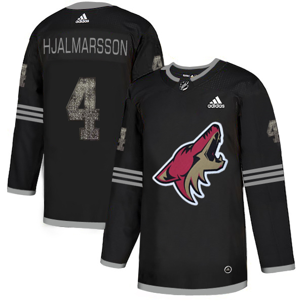 Adidas Coyotes #4 Niklas Hjalmarsson Black Authentic Classic Stitched NHL Jersey Adidas Coyotes #4 Niklas Hjalmarsson Black Authentic Classic Stitched NHL Jersey