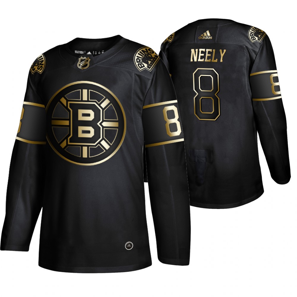 Adidas Bruins #8 Cam Neely Men's 2019 Black Golden Edition Retired Player Authentic Stitched NHL Jersey Adidas Bruins #8 Cam Neely Men's 2019 Black Golden Edition Retired Player Authentic Stitched NHL Jersey