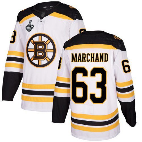Adidas Bruins #63 Brad Marchand White Road Authentic Stanley Cup Final Bound Stitched NHL Jersey Adidas Bruins #63 Brad Marchand White Road Authentic Stanley Cup Final Bound Stitched NHL Jersey