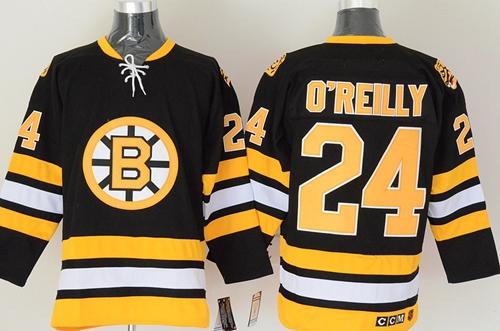 Bruins #24 Terry O'Reilly CCM Throwback Black Stitched NHL Jersey Bruins #24 Terry O'Reilly CCM Throwback Black Stitched NHL Jersey