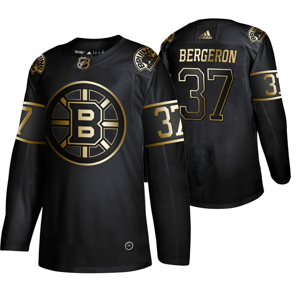 Adidas Bruins #37 Patrice Bergeron Men's 2019 Black Golden Edition Authentic Stitched NHL Jersey Adidas Bruins #37 Patrice Bergeron Men's 2019 Black Golden Edition Authentic Stitched NHL Jersey