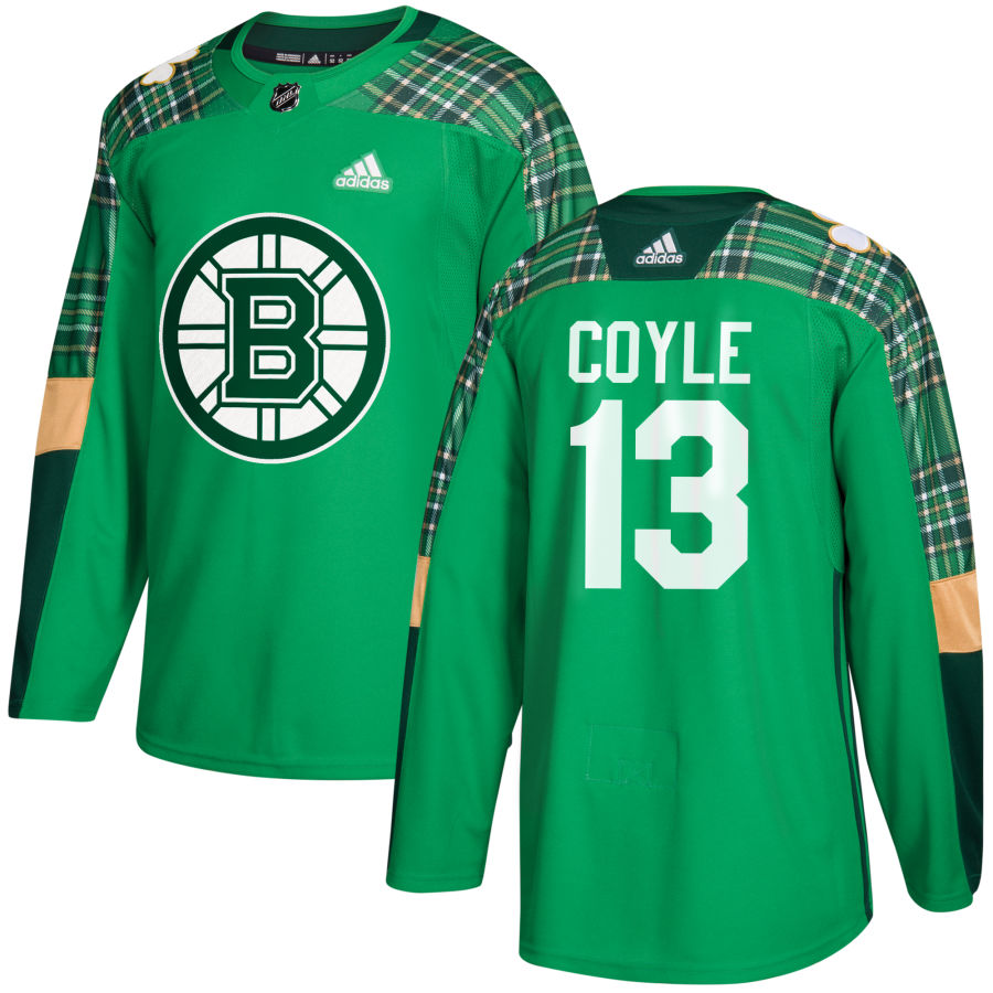 Adidas Bruins #13 Charlie Coyle adidas Green St. Patrick's Day Authentic Practice Stitched NHL Jersey Adidas Bruins #13 Charlie Coyle adidas Green St. Patrick's Day Authentic Practice Stitched NHL Jersey