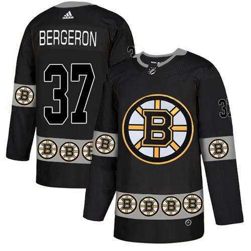 Adidas Bruins #37 Patrice Bergeron Black Authentic Team Logo Fashion Stitched NHL Jersey Adidas Bruins #37 Patrice Bergeron Black Authentic Team Logo Fashion Stitched NHL Jersey