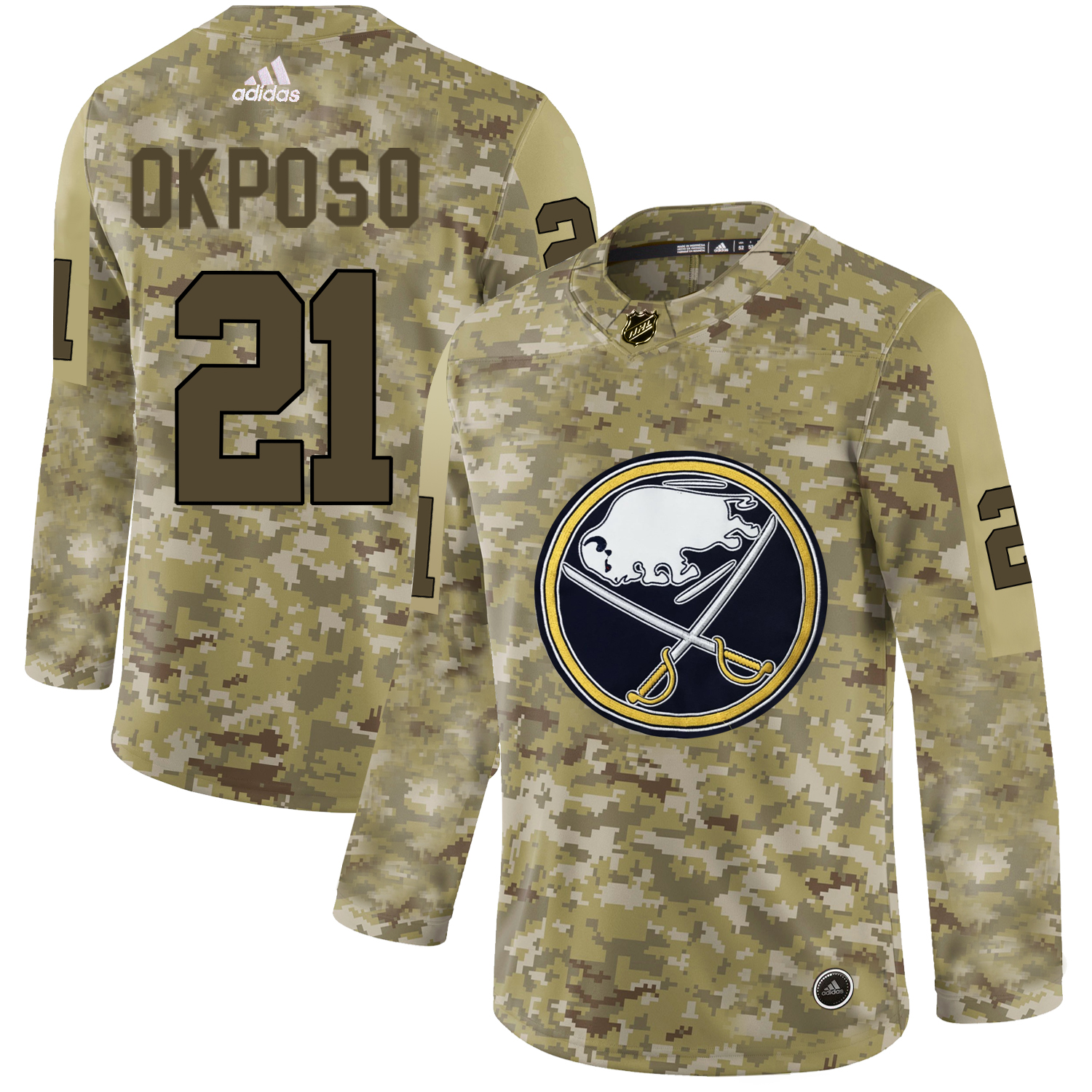 Adidas Sabres #21 Kyle Okposo Camo Authentic Stitched NHL Jersey Adidas Sabres #21 Kyle Okposo Camo Authentic Stitched NHL Jersey
