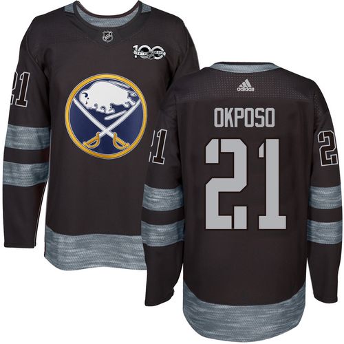 Adidas Sabres #21 Kyle Okposo Black 1917-2017 100th Anniversary Stitched NHL Jersey Adidas Sabres #21 Kyle Okposo Black 1917-2017 100th Anniversary Stitched NHL Jersey