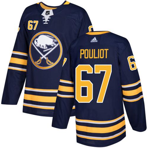 Adidas Sabres #67 Benoit Pouliot Navy Blue Home Authentic Stitched NHL Jersey Adidas Sabres #67 Benoit Pouliot Navy Blue Home Authentic Stitched NHL Jersey