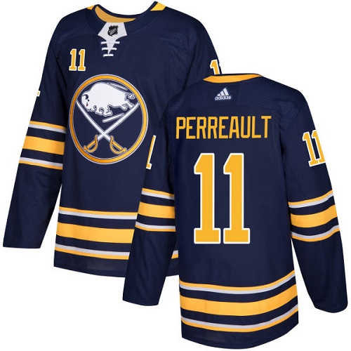 Adidas Sabres #11 Gilbert Perreault Navy Blue Home Authentic Stitched NHL Jersey Adidas Sabres #11 Gilbert Perreault Navy Blue Home Authentic Stitched NHL Jersey