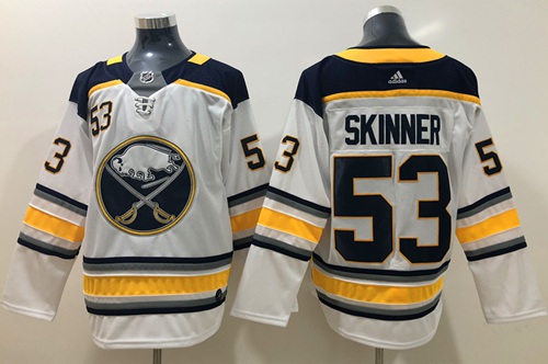 Adidas Sabres #53 Jeff Skinner White Road Authentic Stitched NHL Jersey Adidas Sabres #53 Jeff Skinner White Road Authentic Stitched NHL Jersey