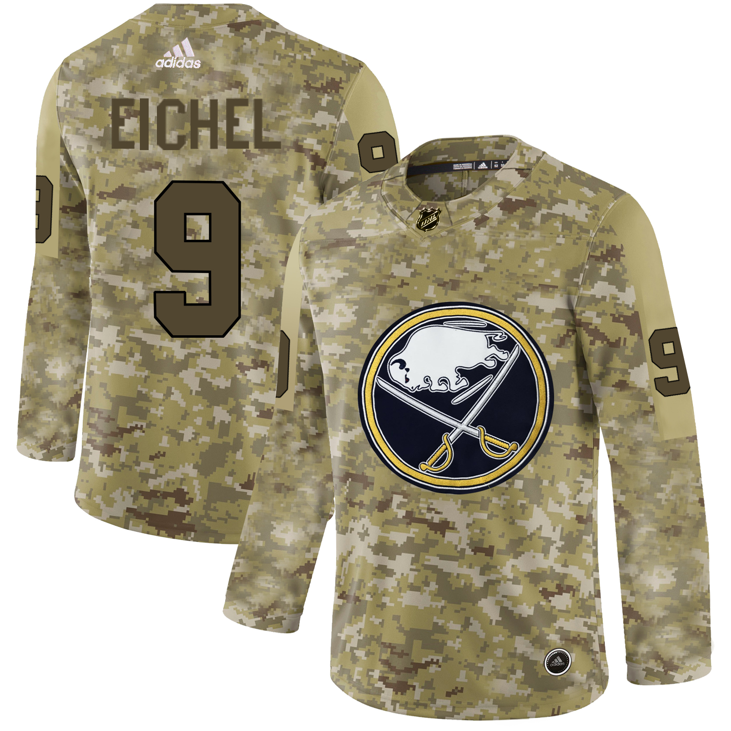 Adidas Sabres #9 Jack Eichel Camo Authentic Stitched NHL Jersey Adidas Sabres #9 Jack Eichel Camo Authentic Stitched NHL Jersey