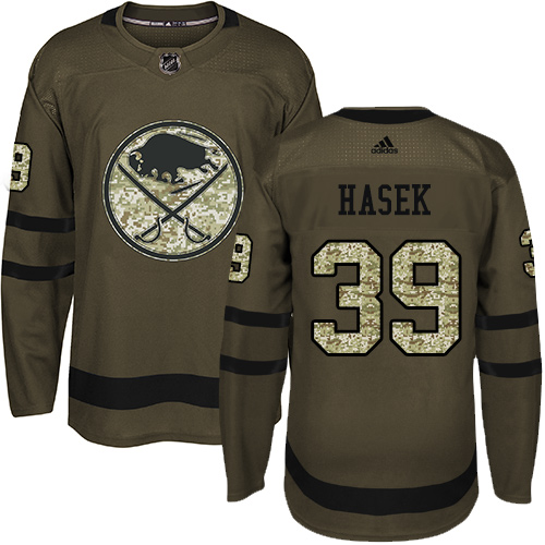 Adidas Sabres #39 Dominik Hasek Green Salute to Service Stitched NHL Jersey Adidas Sabres #39 Dominik Hasek Green Salute to Service Stitched NHL Jersey
