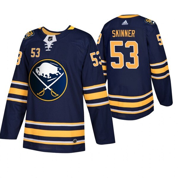 Buffalo Sabres #53 Jeff Skinner Men's Navy 50th Anniversary Home Authentic Jersey Buffalo Sabres #53 Jeff Skinner Men's Navy 50th Anniversary Home Authentic Jersey