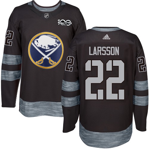 Adidas Sabres #22 Johan Larsson Black 1917-2017 100th Anniversary Stitched NHL Jersey Adidas Sabres #22 Johan Larsson Black 1917-2017 100th Anniversary Stitched NHL Jersey