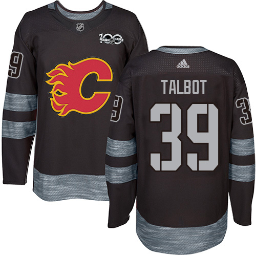 Adidas Flames #39 Cam Talbot Black 1917-2017 100th Anniversary Stitched NHL Jersey Adidas Flames #39 Cam Talbot Black 1917-2017 100th Anniversary Stitched NHL Jersey