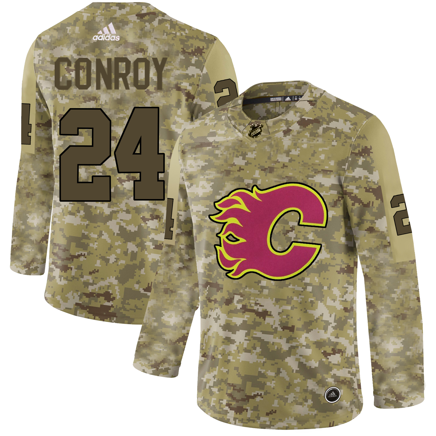Adidas Flames #24 Craig Conroy Camo Authentic Stitched NHL Jersey Adidas Flames #24 Craig Conroy Camo Authentic Stitched NHL Jersey