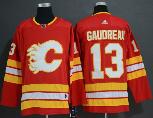 Adidas Flames #13 Johnny Gaudreau Red Alternate Authentic Stitched NHL Jersey Adidas Flames #13 Johnny Gaudreau Red Alternate Authentic Stitched NHL Jersey