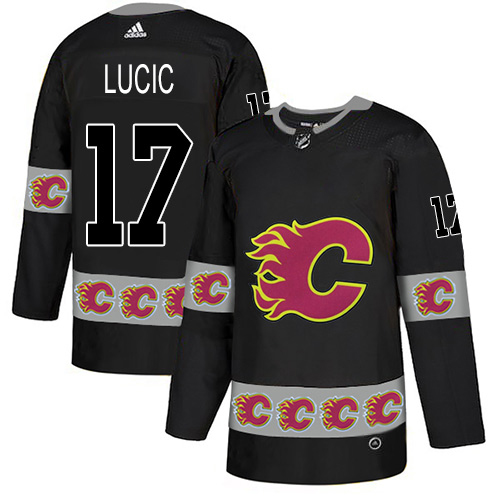 Adidas Flames #17 Milan Lucic Black Authentic Team Logo Fashion Stitched NHL Jersey Adidas Flames #17 Milan Lucic Black Authentic Team Logo Fashion Stitched NHL Jersey