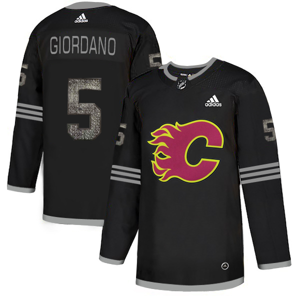 Adidas Flames #5 Mark Giordano Black Authentic Classic Stitched NHL Jersey Adidas Flames #5 Mark Giordano Black Authentic Classic Stitched NHL Jersey