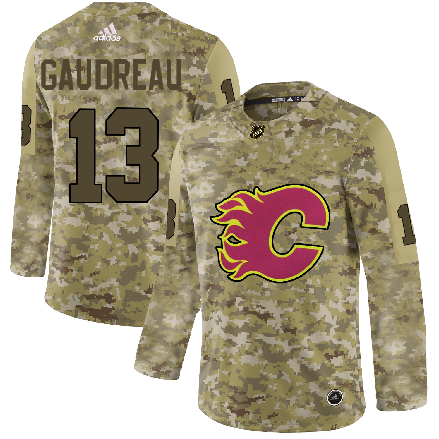 Adidas Flames #13 Johnny Gaudreau Camo Authentic Stitched NHL Jersey Adidas Flames #13 Johnny Gaudreau Camo Authentic Stitched NHL Jersey