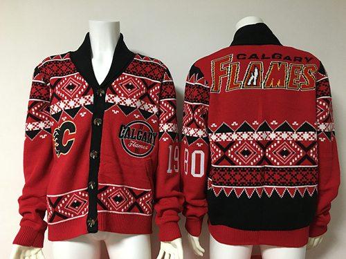 Calgary Flames Red Men's NHL Ugly Sweater Calgary Flames Red Men's NHL Ugly Sweater