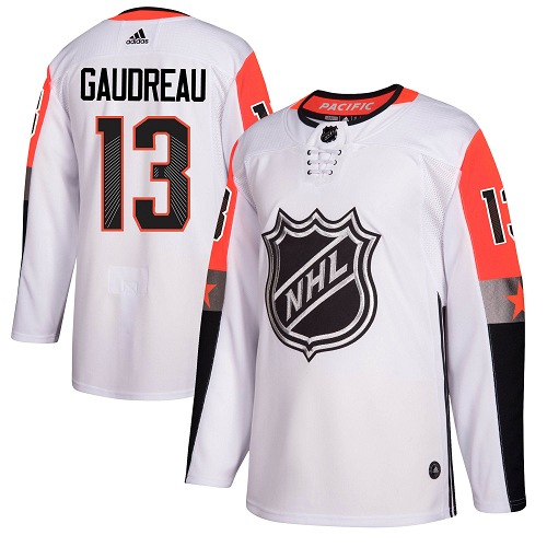 Adidas Flames #13 Johnny Gaudreau White 2018 All-Star Pacific Division Authentic Stitched NHL Jersey Adidas Flames #13 Johnny Gaudreau White 2018 All-Star Pacific Division Authentic Stitched NHL Jersey