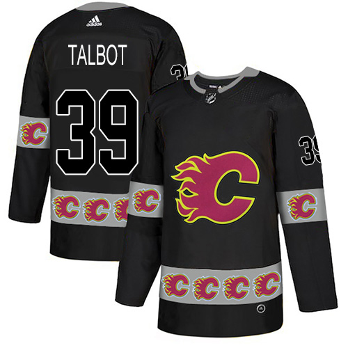 Adidas Flames #39 Cam Talbot Black Authentic Team Logo Fashion Stitched NHL Jersey Adidas Flames #39 Cam Talbot Black Authentic Team Logo Fashion Stitched NHL Jersey