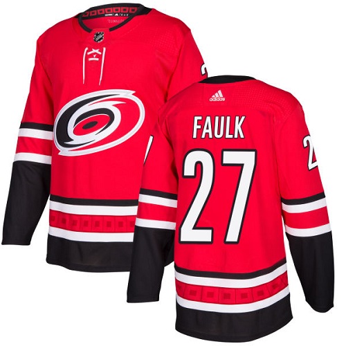 Adidas Hurricanes #27 Justin Faulk Red Home Authentic Stitched NHL Jersey Adidas Hurricanes #27 Justin Faulk Red Home Authentic Stitched NHL Jersey