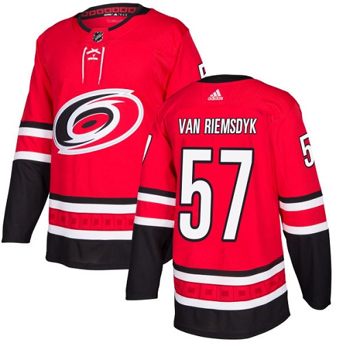 Adidas Hurricanes #57 Trevor Van Riemsdyk Red Home Authentic Stitched NHL Jersey Adidas Hurricanes #57 Trevor Van Riemsdyk Red Home Authentic Stitched NHL Jersey