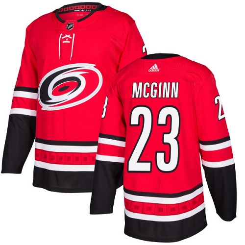 Adidas Hurricanes #23 Brock McGinn Red Home Authentic Stitched NHL Jersey Adidas Hurricanes #23 Brock McGinn Red Home Authentic Stitched NHL Jersey