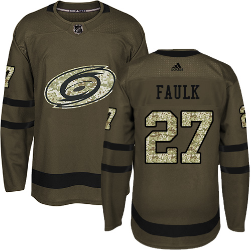 Adidas Hurricanes #27 Justin Faulk Green Salute to Service Stitched NHL Jersey Adidas Hurricanes #27 Justin Faulk Green Salute to Service Stitched NHL Jersey