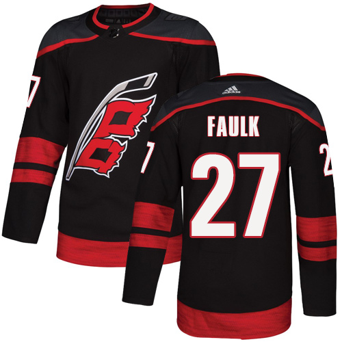 Adidas Hurricanes #27 Justin Faulk Black Alternate Authentic Stitched NHL Jersey Adidas Hurricanes #27 Justin Faulk Black Alternate Authentic Stitched NHL Jersey