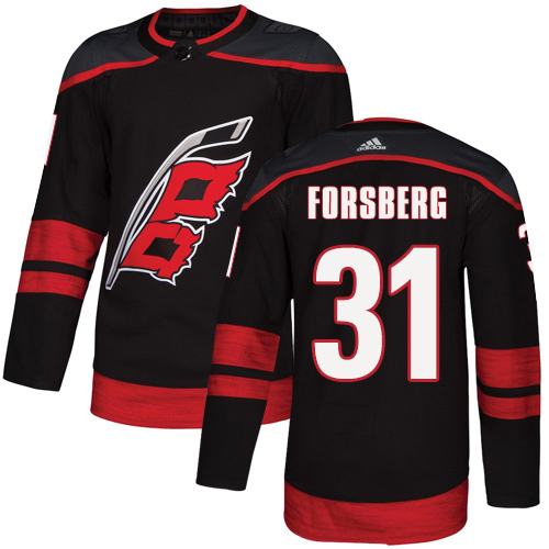 Adidas Hurricanes #31 Anton Forsberg Black Alternate Authentic Stitched NHL Jersey Adidas Hurricanes #31 Anton Forsberg Black Alternate Authentic Stitched NHL Jersey