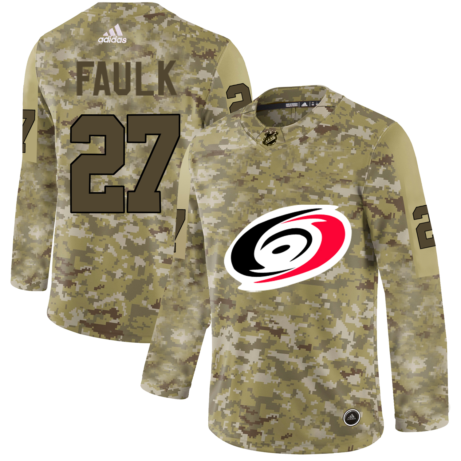 Adidas Hurricanes #27 Justin Faulk Camo Authentic Stitched NHL Jersey Adidas Hurricanes #27 Justin Faulk Camo Authentic Stitched NHL Jersey