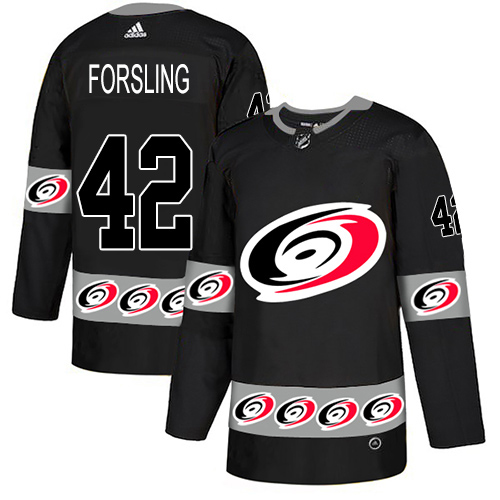 Adidas Hurricanes #42 Gustav Forsling Black Authentic Team Logo Fashion Stitched NHL Jersey Adidas Hurricanes #42 Gustav Forsling Black Authentic Team Logo Fashion Stitched NHL Jersey
