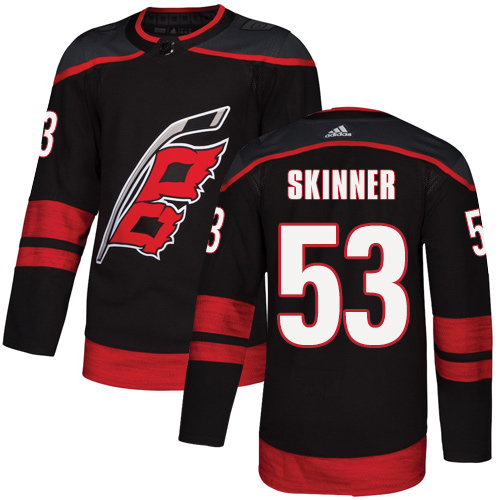 Adidas Hurricanes #53 Jeff Skinner Black Alternate Authentic Stitched NHL Jersey Adidas Hurricanes #53 Jeff Skinner Black Alternate Authentic Stitched NHL Jersey