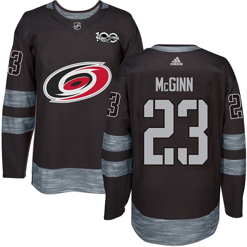 Adidas Hurricanes #23 Brock McGinn Black 1917-2017 100th Anniversary Stitched NHL Jersey Adidas Hurricanes #23 Brock McGinn Black 1917-2017 100th Anniversary Stitched NHL Jersey