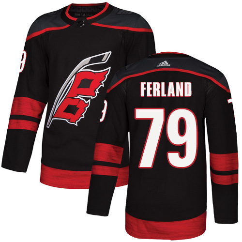 Adidas Hurricanes #79 Michael Ferland Black Alternate Authentic Stitched NHL Jersey Adidas Hurricanes #79 Michael Ferland Black Alternate Authentic Stitched NHL Jersey