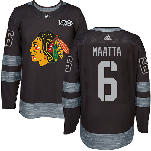 Adidas Blackhawks #6 Olli Maatta Black 1917-2017 100th Anniversary Stitched NHL Jersey Adidas Blackhawks #6 Olli Maatta Black 1917-2017 100th Anniversary Stitched NHL Jersey