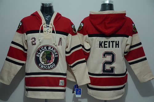 Blackhawks #2 Duncan Keith Cream Sawyer Hooded Sweatshirt Stitched NHL Jersey Blackhawks #2 Duncan Keith Cream Sawyer Hooded Sweatshirt Stitched NHL Jersey