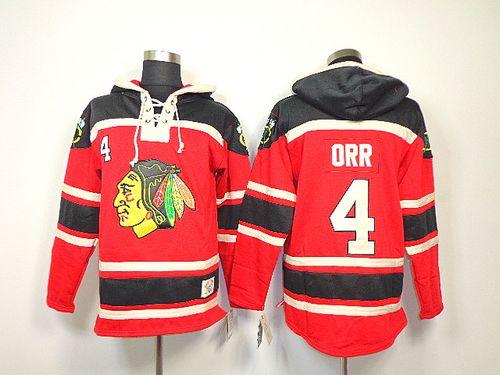 Blackhawks #4 Bobby Orr Red Sawyer Hooded Sweatshirt Stitched NHL Jersey Blackhawks #4 Bobby Orr Red Sawyer Hooded Sweatshirt Stitched NHL Jersey
