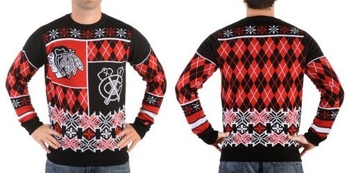 Chicago Blackhawks Men's NHL Ugly Sweater Chicago Blackhawks Men's NHL Ugly Sweater