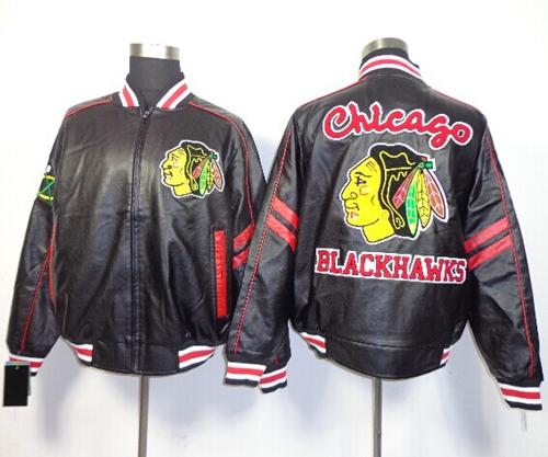 Chicago Blackhawks Black NHL Leather Jacket Chicago Blackhawks Black NHL Leather Jacket