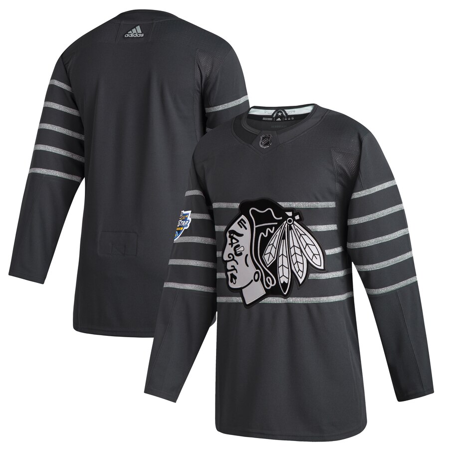 Men's Chicago Blackhawks Adidas Gray 2020 NHL All-Star Game Authentic Jersey