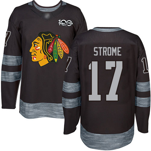 Adidas Blackhawks #17 Dylan Strome Black 1917-2017 100th Anniversary Stitched NHL Jersey Adidas Blackhawks #17 Dylan Strome Black 1917-2017 100th Anniversary Stitched NHL Jersey