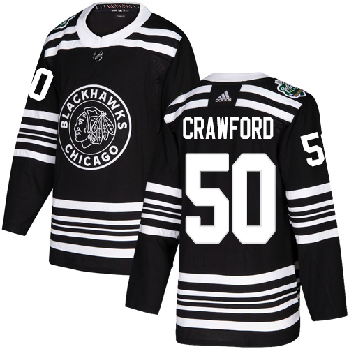 Adidas Blackhawks #50 Corey Crawford Black Authentic 2019 Winter Classic Stitched NHL Jersey Adidas Blackhawks #50 Corey Crawford Black Authentic 2019 Winter Classic Stitched NHL Jersey