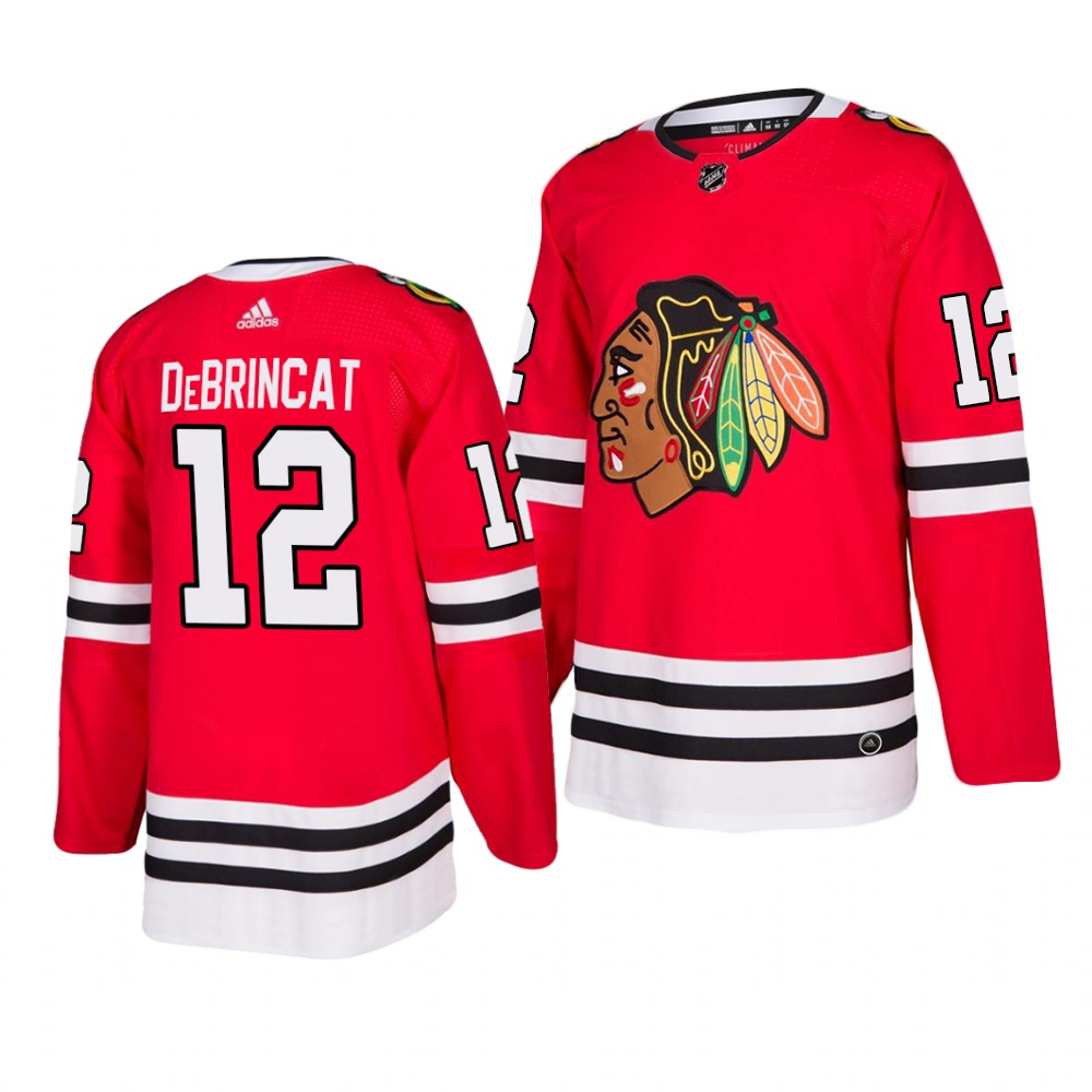 Chicago Blackhawks #12 Alex Debrincat 2019-20 Adidas Authentic Home Red Stitched NHL Jersey Chicago Blackhawks #12 Alex Debrincat 2019-20 Adidas Authentic Home Red Stitched NHL Jersey
