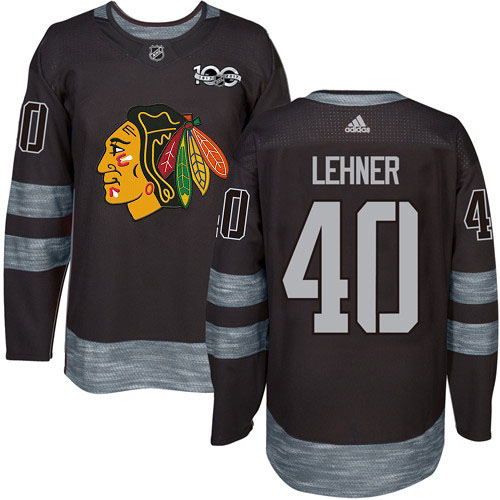 Adidas Blackhawks #40 Robin Lehner Black 1917-2017 100th Anniversary Stitched NHL Jersey Adidas Blackhawks #40 Robin Lehner Black 1917-2017 100th Anniversary Stitched NHL Jersey